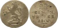 Hessen-Kassel 1/24 Taler 1807 C Wilhelm I. 1803-1821. Schrötlingsfehler,... 66.94 元 含税 ＋  50.20 元 运费