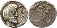 Republik Denar L. Titurinus L. f. Sabinus 89 v. Chr.. -