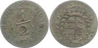 Württemberg 1/2 Kreuzer Wilhelm I. 1816-1864. -