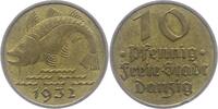 Danzig 10 Pfennig 1932 Sehr schön + 75.30 元 含税 ＋  50.20 元 运费