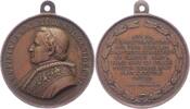 Italien-Kirchenstaat Vatikan Bronzemedaille Pio IX. 1846-1878. -