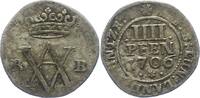 Braunschweig-Wolfenbüttel 4 Pfennig Anton Ulrich, allein 1704-1714. -