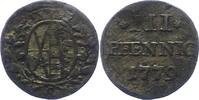 Sachsen-Albertinische Linie 3 Pfennig Friedrich August III. 1763-1806. -