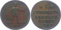 Braunschweig-Wolfenbüttel I Pfennig Karl Wilhelm Ferdinand 1780-1806. -