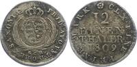 Sachsen-Albertinische Linie 1/12 Taler Friedrich August I. 1806-1827. -