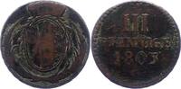 Sachsen-Albertinische Linie 3 Pfennig Friedrich August III. 1763-1806. -