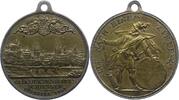 Nürnberg-Stadt Versilberte Bronzemedaille Rechenpfennige. -