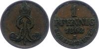 Braunschweig-Calenberg-Hannover Pfennig Georg V. 1851-1866. -