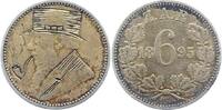 Südafrika Sixpence -