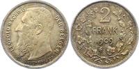 Belgien-Königreich 2 Frank Leopold II. 1865-1909. -
