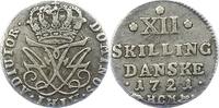 Norwegen 12 Skilling Friedrich IV. 1699-1730. -