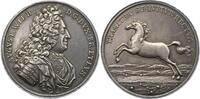 Braunschweig-Wolfenbüttel Silbermedaille August Wilhelm 1714-1731. -