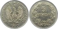 Griechenland 5 Drachmen Republik 1924-1935. -