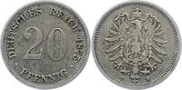 Kleinmünzen 20 Pfennig 1875 F Schön - sehr schön 66.94 元 含税 ＋  50.20 元 运费