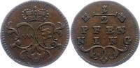 Würzburg-Bistum 1/2 Pfennig Franz Ludwig von Erthal 1779-1795. -