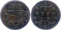 Würzburg-Bistum 1/2 Pfennig Franz Ludwig von Erthal 1779-1795. -
