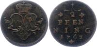 Würzburg-Bistum 1/2 Pfennig Franz Ludwig von Erthal 1779-1795. -