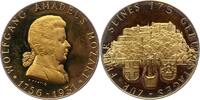 Personenmedaillen Vergoldete Bronzemedaille Mozart, Wolfgang Amadeus * 27.1.1756 in Salzburg, + 5.12.1791 Wien, Komponist. -