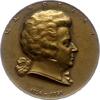 Personenmedaillen Einseitige Bronzemedaille Mozart, Wolfgang Amadeus * 27.1.1756 in Salzburg, + 5.12.1791 Wien, Komponist. -