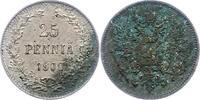 Finnland 25 Penniä 1 Nikolaus II. von Russland 1894-1917. -