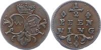 Würzburg-Bistum 1/2 Pfennig Franz Ludwig von Erthal 1779-1795. -