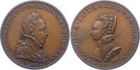 Frankreich Bronzemedaille Heinrich III. 1574-1589. -