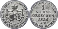 Waldeck Silbergroschen Georg Heinrich 1813-1845. -