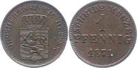 Hessen-Darmstadt Pfennig Ludwig III. 1848-1877. -