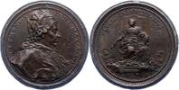 Italien-Kirchenstaat Vatikan Bronzemedaille Clemente XI 1700-1721. -