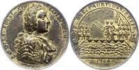 Haus Habsburg Vergoldete Bronzegußmedaille 1 Maria Theresia 1740-1780. -