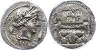 Republik Denar L. Furius Brochus 61 v. Chr.. -