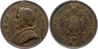 Italien-Kirchenstaat Vatikan Bronzemedaille Pio IX. 1846-1878. -