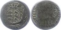 Württemberg 3 Kreuzer Friedrich I. 1806-1816. -