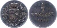 Württemberg 1/2 Kreuzer Wilhelm I. 1816-1864. -