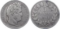 Frankreich 5 Francs Louis Philipp 1830-1848. -