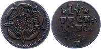 Lippe, Grafschaft 1 1/2 Pfennig Paul Alexander Leopold 1820-1851. -