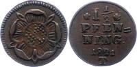 Lippe, Grafschaft 1 1/2 Pfennig Paul Alexander Leopold 1820-1851. -