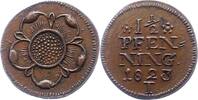 Lippe, Grafschaft 1 1/2 Pfennig Paul Alexander Leopold 1820-1851. -