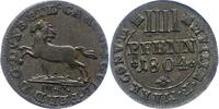 Braunschweig-Wolfenbüttel 4 Pfennig Karl Wilhelm Ferdinand 1780-1806. -