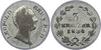 Baden-Durlach 3 Kreuzer Leopold 1830-1852. -