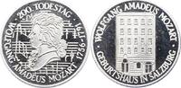 Personenmedaillen Mozart, Wolfgang Amadeus * 27.1.1756 in Salzburg, + 5.12.1791 Wien, Komponist. -