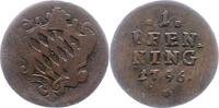Bayern Pfennig Karl Theodor 1777-1799. -
