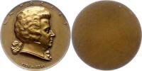 Personenmedaillen Einseitige Bronzemedaille Mozart, Wolfgang Amadeus * 27.1.1756 in Salzburg, + 5.12.1791 Wien, Komponist. -