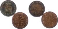 Sachsen-Meiningen 2 Pfennig Bernhard Erich Freund 1803-1866. -