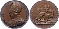 Frankreich Bronzemedaille Charles X. 1824-1830. -