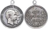 Dänemark Silbermedaille Christian IX. 1863-1906. -