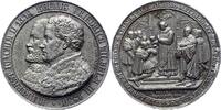 Brandenburg-Preußen Versilberte Bronzegussmedaille Friedrich Wilhelm III. 1797-1840. -