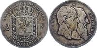 Belgien-Königreich 2 Francs Leopold II. 1865-1909. -
