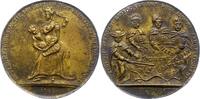 Haus Habsburg Satirische Bronzemedaille Maria Theresia 1740-1780. -