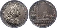 Braunschweig-Wolfenbüttel 1/2 Taler förmige Silbermedaille 1 August Wilhelm 1714-1731. -